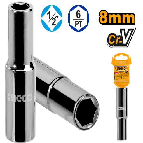 HHAST12083L PRODUŽENA GEDORA 1/2" 8mm INGCO