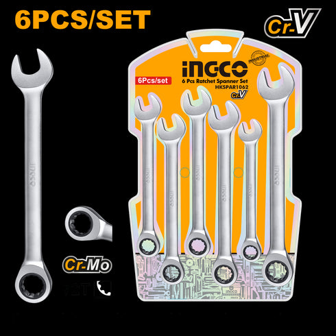 HKSPAR1062 SET KLJUČEVA SA RAČNOM 6/1 INGCO