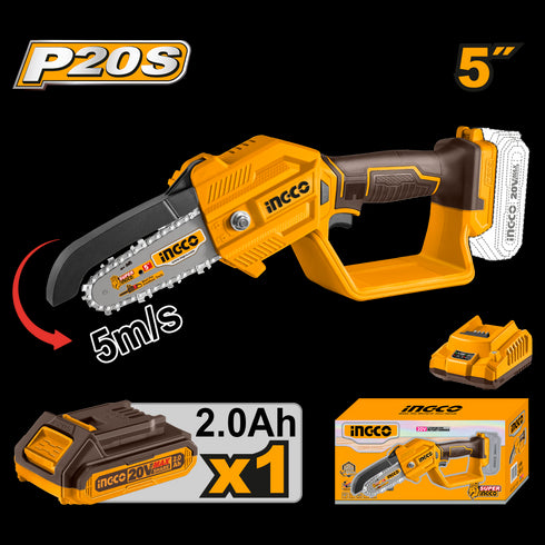 CGSLI20581 AKU MINI LANČANA TESTERA 5" 1X2AH SUPER INGCO