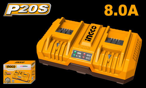 FCLI2082 PUNJAČ SA DVE BATERIJE 4AH+4AH INGCO