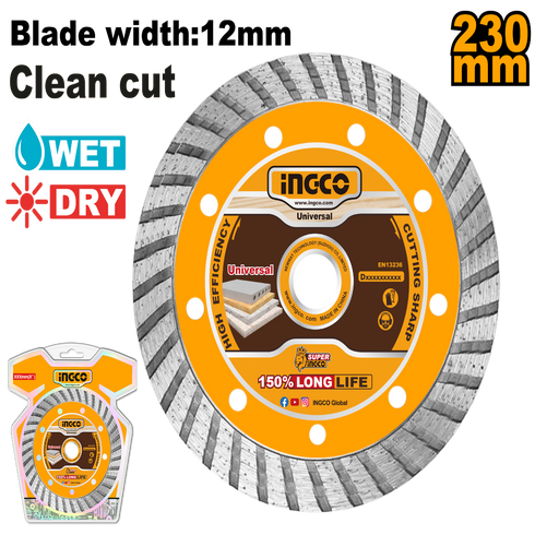 DMD032301 TURBO DIJAMANTSKI REZNI DISK 230MM INGCO