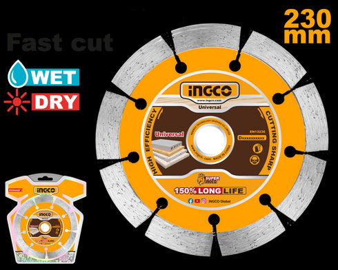 DMD0123013 DIJAMANTSKI REZNI DISK 230MM INGCO