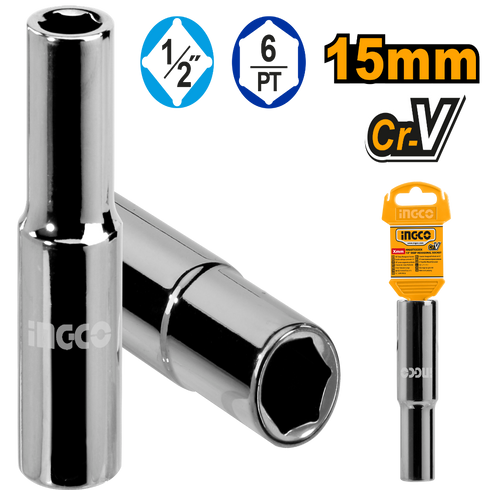 HHAST12153L PRODUŽENA GEDORA 1/2" 15mm INGCO