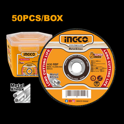 MCD1011550 REZNA PLOČA 115X1 METAL/INOX 50/1 INGCO