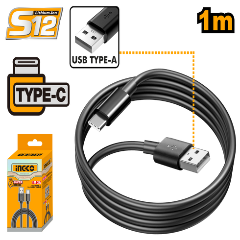 IUCC01 KABEL ZA PUNJENJE USB A-C SUPER INGCO