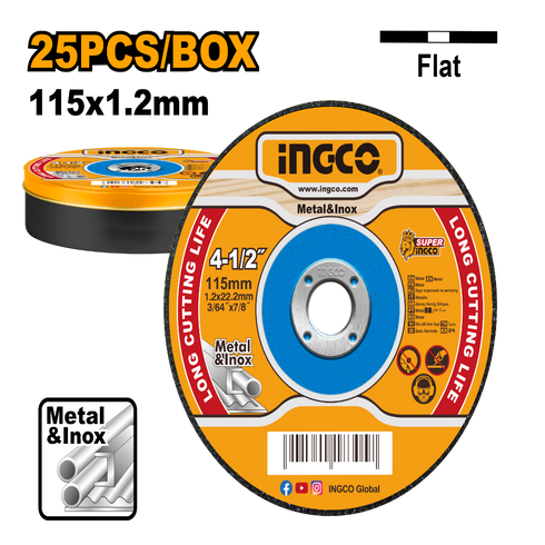 MCD1211525 REZNA PLOCA 115X1.2 METAL/INOX 25/1 INGCO