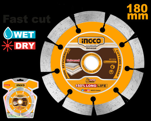 DMD0118013 DIJAMANTSKI REZNI DISK 180MM INGCO