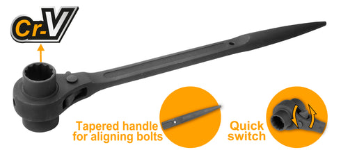 HRSTW19211 RAČNA SA DUPLIM NASADNIM KLJUČEM 19X21MM INGCO