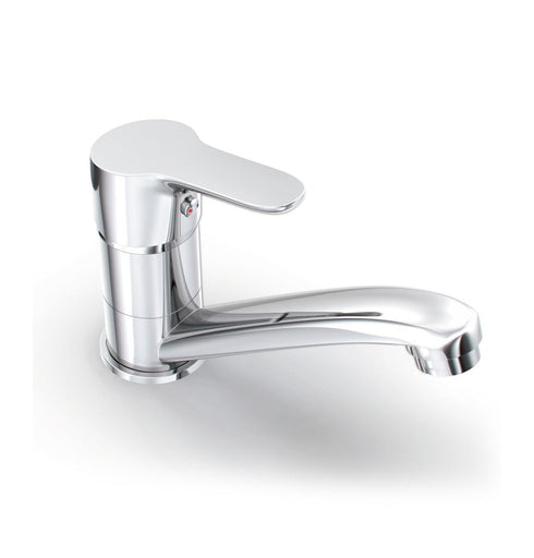 AQUASAN Neo baterija za sudoperu kratki izliv protočna 300056-05