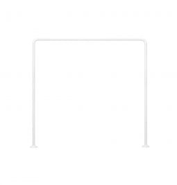 AQUASAN Šipka za tuš zavesu U 90x90x90cm Bela 301207