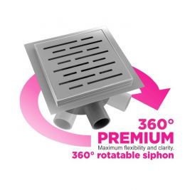 AQUASAN Podni slivnik PREMIUM 150x150 28080