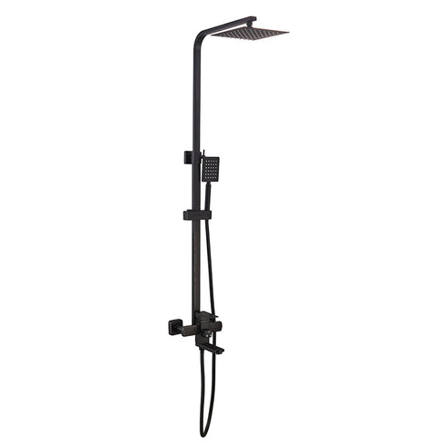 Četvrtasta tuš konzola - BLACK - INOX 489368 Slovarm