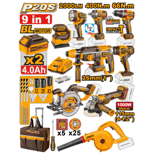 COSLI250381E AKU SET 9/1 SUPER INGCO