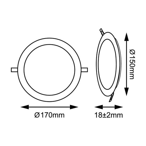 LYNCO Led panel 6W 4000K ugradni krug