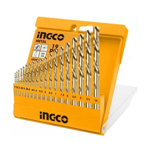 AKDB1195 19-DELNI SET BURGIJA HSS INGCO