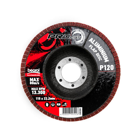 Brusni disk aluminijum, ø115mm, granulacija 120 BEOROL