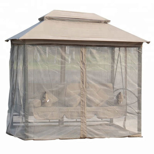 Ljuljaška gazebo bež 255x175x235cm C1098
