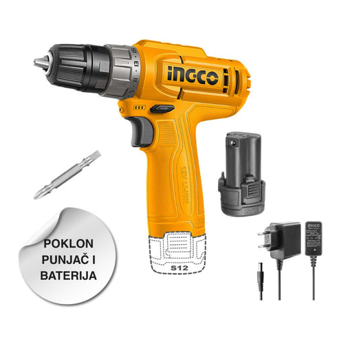 Akumulatorska šrafilica 20NM CDLI24561 + baterija i punjač SUPER INGCO