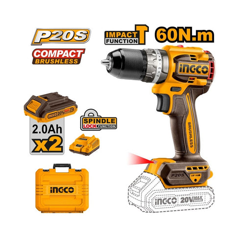 CIDLI20602E AKU UDARNA BUŠILICA 60NM SUPER INGCO