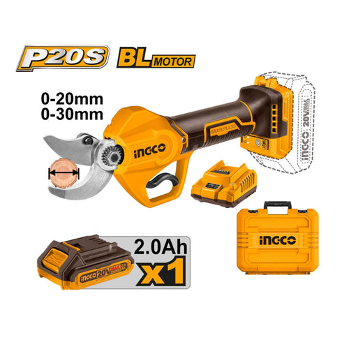 Akumulatorske makaze CSSLI203083 + baterija i punjač INGCO