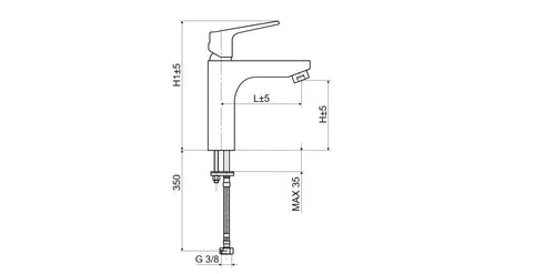 Baterija za umivaonik EF 3500 Slovarm