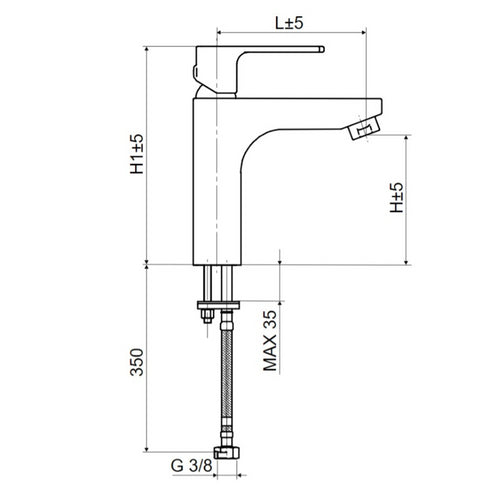Baterija za umivaonik EH 3500 Slovarm