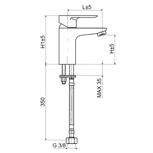 Baterija za umivaonik EN 3500 Slovarm