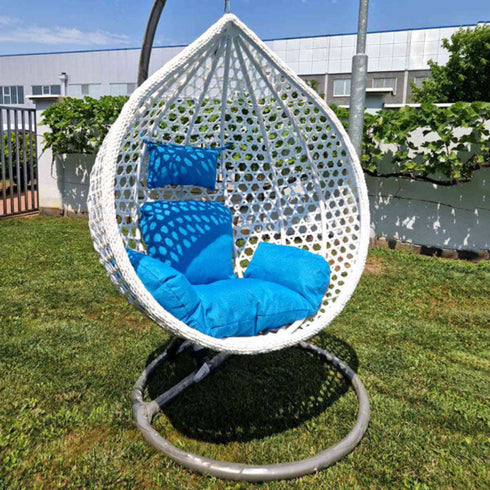 Ljuljaška jaje belo/plava F033P