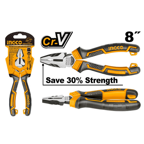 HHCP28200 OJAČANA KOMBINOVANA KLEŠTA 200mm INDUSTRIAL INGCO