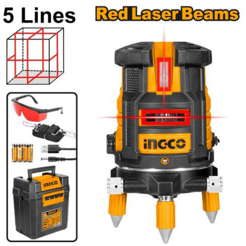HLL306505 LASER LINIJSKI SAMONIVELACIONI CRVENI ZRACI INGCO