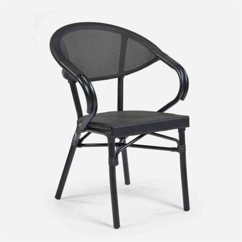 Baštenska stolica Lazarus crna KJF011C