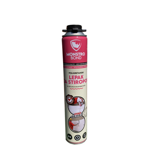 MONSTRO BOND Poliuretanski lepak za stiropor 750ml