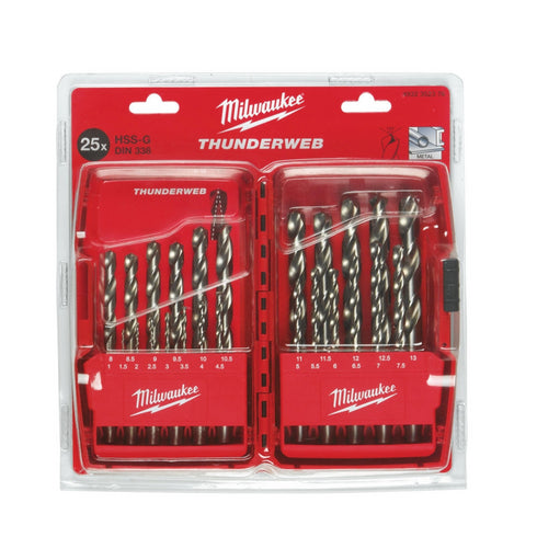 Set burgija za metal 1-13mm HSS-G 25kom Thunderweb Milwaukee 4932352376