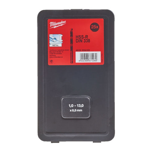 Set burgija za metal 1-13mm HSS 25kom Milwaukee 4932352469