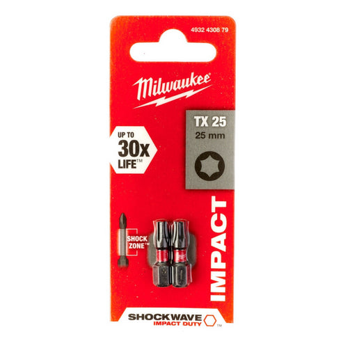 Bit TX25X25 2kom Shockwave Impact Duty Milwaukee 4932430879