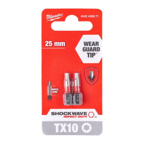 Bit TX10X25 2kom Shockwave Impact Duty Milwaukee 4932430871