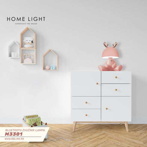 BLUETOOTH ZVUČNIK-LAMPA M3301 2W PINK