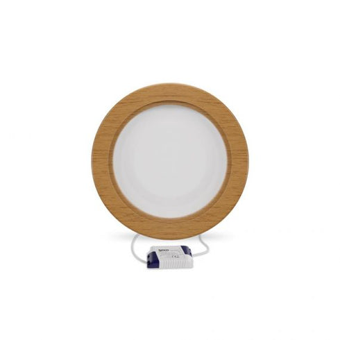 LYNCO Led panel 18W 4000K nadgradni krug dezen drvo