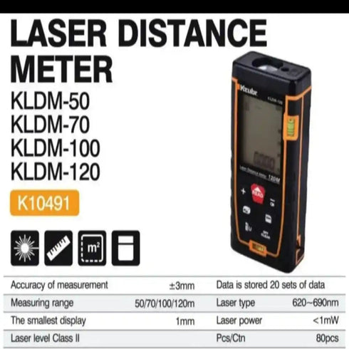 Kzubr KLDM-100 laserski metar daljinomer