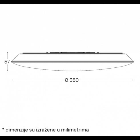 LED PLAFONJERA DCL1213 28W 3000/4000/6500K IP54