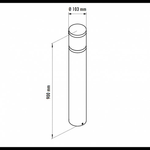 LED Stubna svetiljka 12W 3000K
