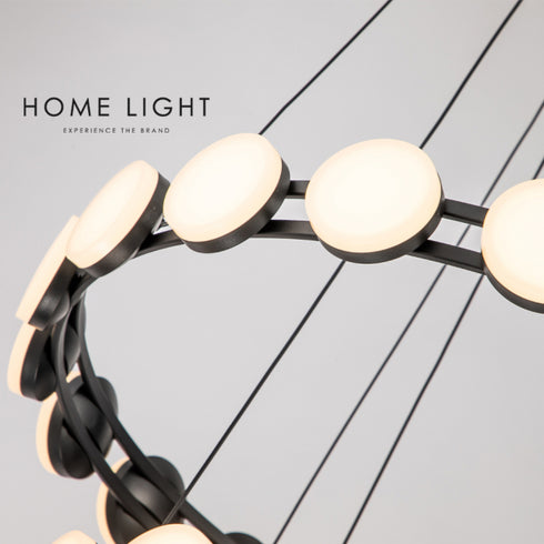 LUNA 226 LUSTER 61W 3000K CRNA