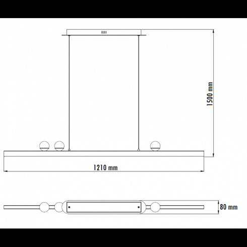 LUNA 231 VISILICA 35W 3000K SIVA/ZLATO