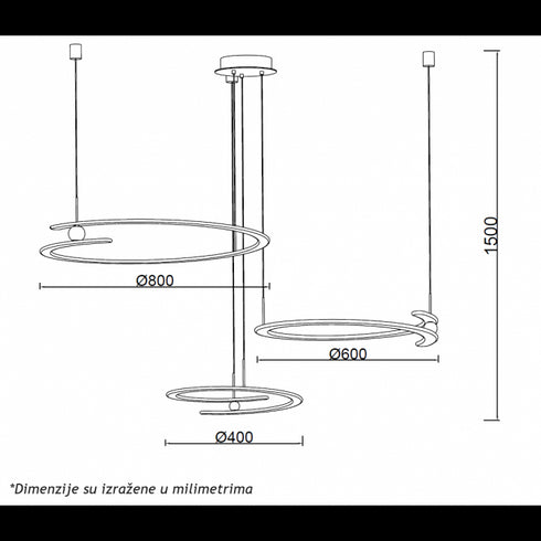 LUNA 264 LUSTER 120W 3000K