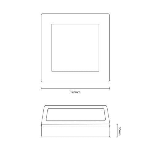 LYNCO Led panel 12W 6000K nadgradna kocka