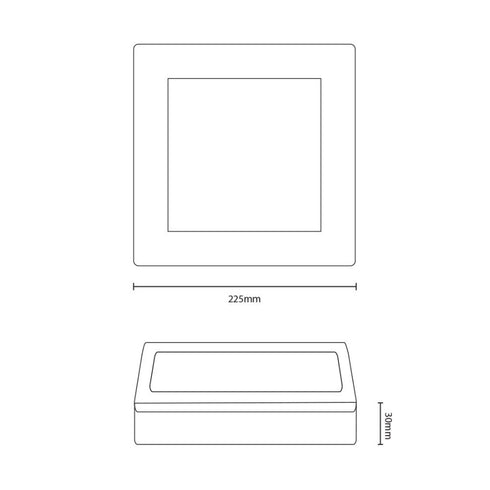 LYNCO Led panel 18W 3000K nadgradna kocka