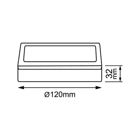 LYNCO Led panel 6W 3000K nadgradna kocka