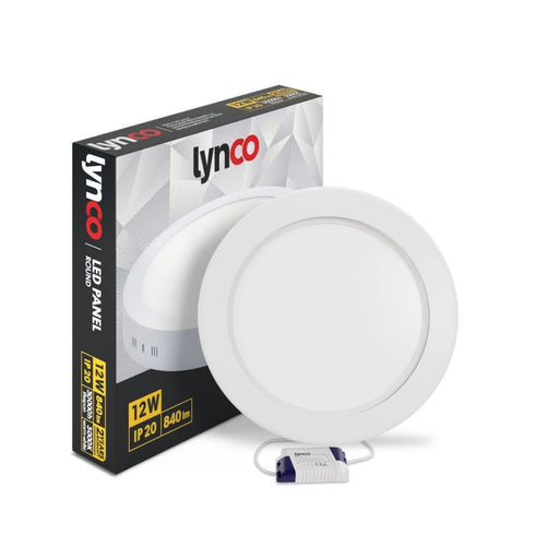 LYNCO Led panel 12W 3000K nadgradni krug