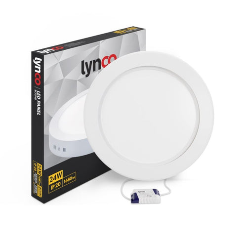 LYNCO Led panel 24W 3000K nadgradni krug