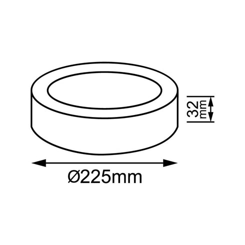 LYNCO Led panel 18W 6000K nadgradni krug